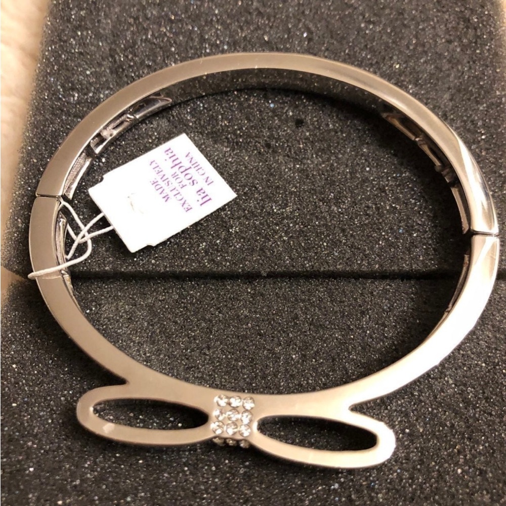 Lia Sophia Silver Bow Accent Bracelet
